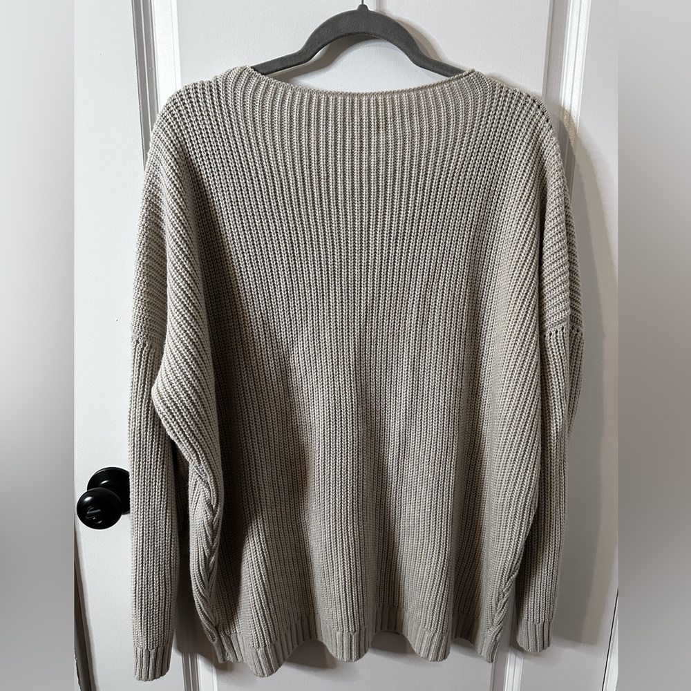 Cozy Knit Sweater in Beige